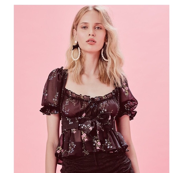 for love and lemons adelaide bustier top